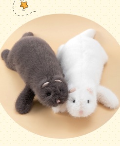 ตุ๊กตาเฟอร์เร็ตน่ารักเหมือนจริง ของเล่นบีบมือ นุ่มนิ่ม สำหรับคลายเครียด และแลกของรางวัลในตู้คีบตุ๊กตา - Product Image 3