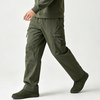 Pantalon cargo pour homme, multi-poches, travail tactique, poche à rabat, genou articulé, revers ajustable, vente en gros, OEM personnalisé