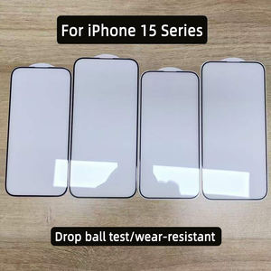 9H 2.5D 0,3mm Gafas de temperamento móvil Protector de pantalla de impresión de seda Vidrio templado <span class=keywords><strong>para</strong></span> iPhone 15 14 14 Pro Max - Product Image 2