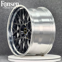 Velg Mobil Custom 2 Piece 3 Piece 5x114.3 5x112 5x130 Concave Forged untuk Corvette Z06 Cls C8 Sf90, Velg Alloy