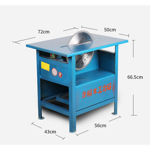 Scie à table robuste avec cadre en acier, machine industrielle de découpe du bois avec protection de lame - Product Image 2