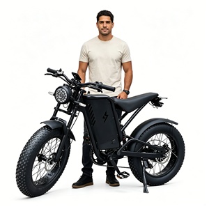 Bicicleta Eléctrica Retro Todoterreno de 48V con Asistencia de Litio, Neumáticos Anchos, Motor sin Escobillas de Alto Rendimiento de 500W, Cuadro de Acero, para Adultos, Ciudad y Montaña - Product Image 1