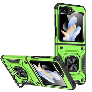 Coque rigide anti-chute pour Samsung Z Flip5 Funda Magnetic Finger Case pour Samsung Galaxy Z Flip 5 Flip5 Zflip4 5G Cell Phone Bag