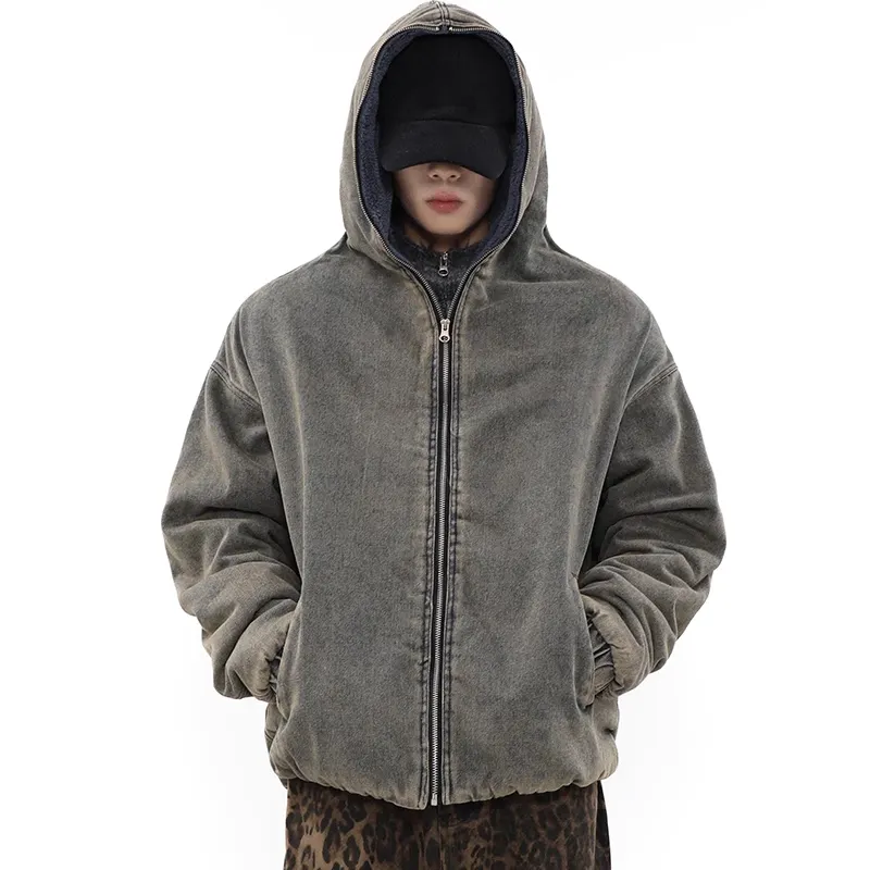 OEM wholesale custom high quality suede bomber jacket men streetwear oversized hooded racing satin bomber jackets unisex
