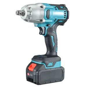Cordless Rechargeable 500 N.m Impact Wrench With Light Brushless Motor Power Wrenches