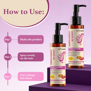 Cktuing Leave-In Conditioner Pomegranate Honey 100Ml Moisturizing Curl <b>Primer</b> For Curly Hair - Product Image 1