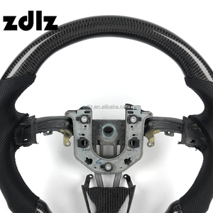 Volante de Fibra de Carbono y Cuero Perforado Negro Personalizado para Cadillac CTS CTSV CT4 CT5 ATS <span class=keywords><strong>ATSV</strong></span> - Product Image 4