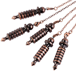 Caliente Wicca equilibrio espiritual oro Metal cobre péndulo para meditación adivinación Reiki curación Isis péndulos - Product Image 2