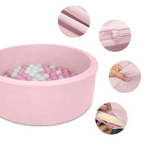 <span class=keywords><strong>Grande</strong></span> <span class=keywords><strong>piscine</strong></span> sèche pour bébé avec balles, jouets en éponge, Logo personnalisé, fosse à balles carrée, terrain de jeu intérieur - Product Image 3