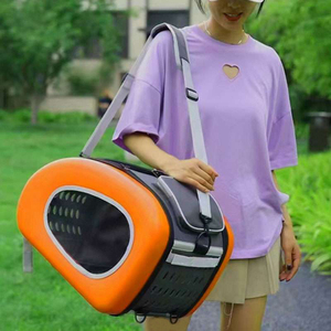 Carrito de Viaje Plegable de Algodón para Perros Pequeños y Medianos, Cochecito para Bebés y Perros con 8 Ruedas Bloqueables, Marco de Acero Inoxidable, Certificado CE, 0-6 Meses - Product Image 5