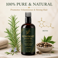Huile capillaire à la lavande 100% naturelle pressée à froid, 120 ml, avec 2 applicateurs pour nourrir le cuir chevelu et les cheveux, usage quotidien, OEM ODM