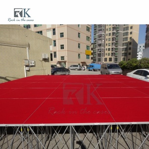 Plataforma de Escenario Plegable de Alta Calidad para Eventos al Aire Libre y Bodas, de Aleación de Aluminio Negra, Venta al Por Mayor - Product Image 6
