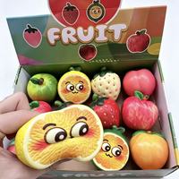Nouveaux jouets en mousse PU à succès, en forme de fruits, à rebond lent, pour la relaxation sensorielle et les décorations de bureau