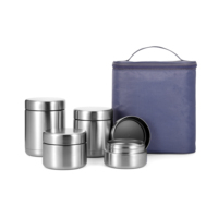 Ensemble de boîtes à lunch 350ml 450ml Récipient alimentaire isolé en acier inoxydable écologique