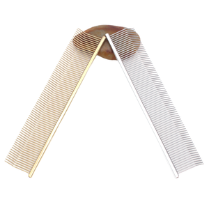 Peine recortador de pelo de Metal plegable <span class=keywords><strong>con</strong></span> dientes y agujas de fila ligera para uso doméstico, aseo para gatos y perros C7817 - Product Image 4