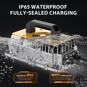 แบตเตอรี่ลิเธียมไอออนตะกั่วกรด25A 48V กันน้ำ IP65สำหรับรถกอล์ฟ QA1250 QA1 48V - Product Image 2