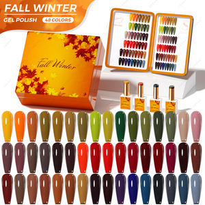 JTING Nägel liefert Salon freies Design einzigartige saisonale Herbst Winter 48 Farben Sammlung Gel Nagellack Set Box OEM Private Label - Product Image 1