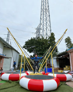 Jeu de saut à l'élastique intérieur de qualité commerciale Easyfun pour enfants, <span class=keywords><strong>trampoline</strong></span> gonflable pour <span class=keywords><strong>4</strong></span> <span class=keywords><strong>personnes</strong></span> pour les fêtes foraines - Product Image 3