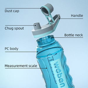 Sport Water <strong>Bottle</strong> with Chug Spout Reusable <strong>Bottle</strong> with Lid Handle Leak-Proof Water <strong>Bottle</strong> - Product Image 3