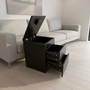 Mesita de Noche Discreta con Compartimentos Ocultos para Guardar <span class=keywords><strong>Dinero</strong></span> y Objetos de Valor, Mesa Pequeña con Compartimentos Secretos - Product Image 6