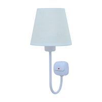 Lampe murale LED moderne avec télécommande, 3 couleurs réglables, abat-jour en tissu, lampe de lecture pour chambre à coucher, hôtel, décoration de la maison