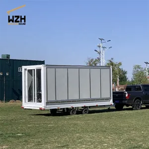 New design mobile small mini expandable container house caravan trailer for sale