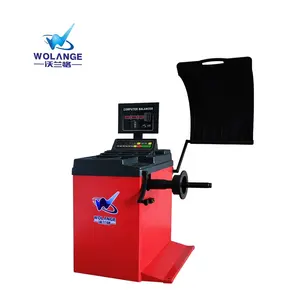 W-50pro machine d'équilibrage dynamique de pneu, équilibreur de roue automatique avec couvercle, usine de haute qualité