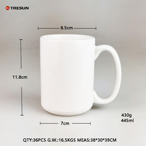 15 Oz Ceramic Mug Color Glaze Customized Pattern Printing Promotion Gift Breakfast <b>Cup</b> <b>Large</b> Capacity Sublimation <b>Cup</b> Supplier - Product Image 4