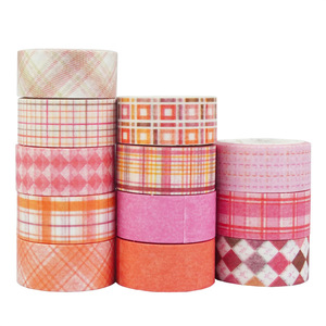 Juego <span class=keywords><strong>de</strong></span> <span class=keywords><strong>cintas</strong></span> Washi a rayas básicas, 12 Uds., para diario, álbum <span class=keywords><strong>de</strong></span> recortes, Bullet, diario, decoración DIY, colores neutros, línea delgada y ancha - Product Image 2