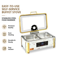 Chauffe-Plat Électrique Intelligent YT pour Buffet, Contrôle Numérique, 600W, Acier Inoxydable 304, pour Traiteur et Réceptions