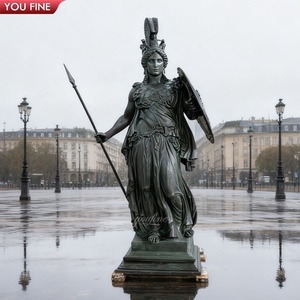 Youfine ngoài trời cảnh quan tác phẩm nghệ thuật thần thoại cổ điển nghệ thuật trang trí bằng đồng Hy Lạp thần tượng Apollo với Lyre scepter - Product Image 2