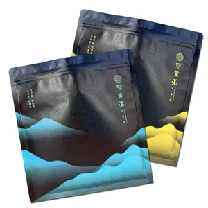 Sacchetti di imballaggio per snack commestibili stampati personalizzati sacchetti di tè in mylar in foglio di alluminio di plastica vuoti