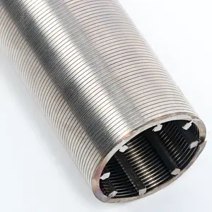 工业用高品质316 316L不锈钢螺纹适配器连接楔形丝网滤筒