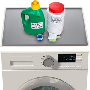 Nouvelle housse de protection en caoutchouc silicone pour lave-linge et sèche-linge, imperméable, lavable, antidérapante, anti-poussière, tapis de protection supérieur pour sèche-linge - Product Image 1