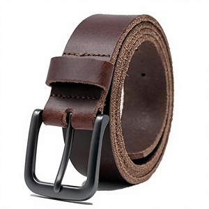 Extra Exclusive Quality Cow Hide Steel Square Buckle Vintage Solid Waterproof Eco-Friendly Heavy Duty High Strength Belt Custom - Product Image 5