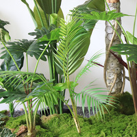 Plantes artificielles en plastique de forêt tropicale, haute qualité, toucher naturel, haute simulation, marque YuanSuMeiJu, pour centres commerciaux et hôtels