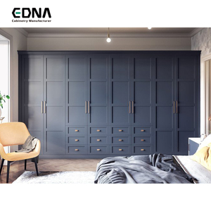Edna American Open Multi Task Hanging Wall Furniture Solid Wood Cabinet Wardrobes Uganda Closet