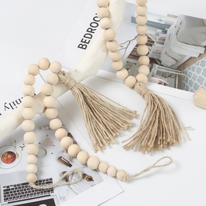 <span class=keywords><strong>Porta</strong></span> tenda <span class=keywords><strong>in</strong></span> <span class=keywords><strong>legno</strong></span> con nappa tenda Tieback colore perline <span class=keywords><strong>in</strong></span> <span class=keywords><strong>legno</strong></span> cravatte per tenda Boho decorazione - Product Image 4