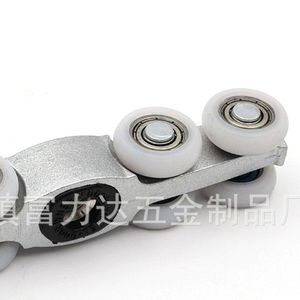 Stainless Steel Sliding Door Track F 411 3mm Wall Thickness <b>Brushed</b> Finish For Wooden Doors And Sliding Doors - Product Image 3