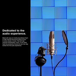BONNOブルー防音吸音発泡パネル2 "X 12" X 12 "防音発泡パッド - Product Image 5