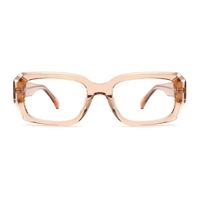 Kacamata Model 240044 persegi bingkai optik asetat antik bingkai logo kustom kacamata Retro stok tersedia