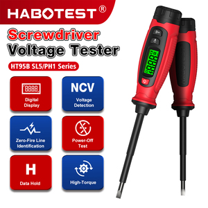 Testeur <span class=keywords><strong>de</strong></span> tension numérique sans contact AC/DC, tournevis détecteur haute tension avec affichage LED et fonction <span class=keywords><strong>de</strong></span> maintien des données pour batterie <span class=keywords><strong>de</strong></span> <span class=keywords><strong>voiture</strong></span> - Product Image 1