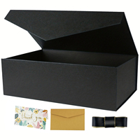 Scatola Regalo Pieghevole a Forma di Libro con Chiusura Magnetica, Design Rigido e Facile da Ripiegare, con Nastro