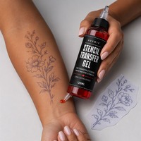 Gel de transfert pour tatouage en gros : Formule protectrice, à séchage rapide, longue durée, respectueuse de la peau, pour un transfert robuste