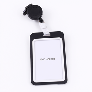 Porte-carte d'identité en plastique rigide avec porte-clés télescopique et clip anti-perte pour infirmières et médecins d'hôpital - Product Image 3