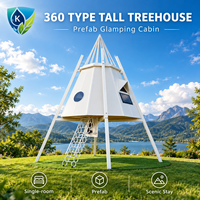 Chalet de glamping de luxe sur la plage avec zone de couchage panoramique, vue large, mobilier inclus, salle de bain privée, maison préfabriquée pour vacances