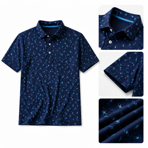Camiseta de Polo de Golf Premium Personalizada para Hombre, Impresa, de Alto Rendimiento, que Absorbe la Humedad, para Clubes de Campo, Marca Privada, Fabricante OEM - Product Image 3