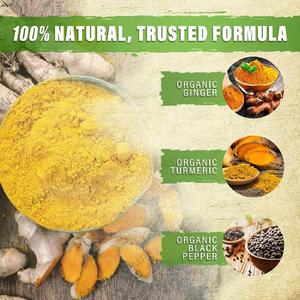 Частная марка, 80 шт., органические куркуминовые Имбирные жевательные резинки с экстрактом черного перца для суставов, воспалительный иммунный кровоток - Product Image 5