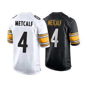 2025年ニューモデルトップステッチアメリカンフットボールジャージ ピッツバーグ4 DK・メトカーフ - Product Image 2