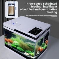 Aquarium intelligent en verre ultra-transparent avec alimentation automatique, filtration écologique et oxygénation pour salon et petite maison - All2025